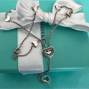 Tiffany&co classic heart chocker extendable Sterling Silver